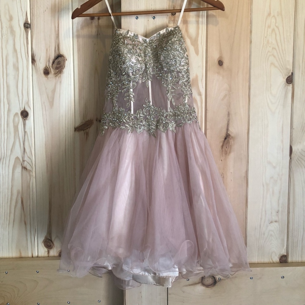 Light pink homecoming dress